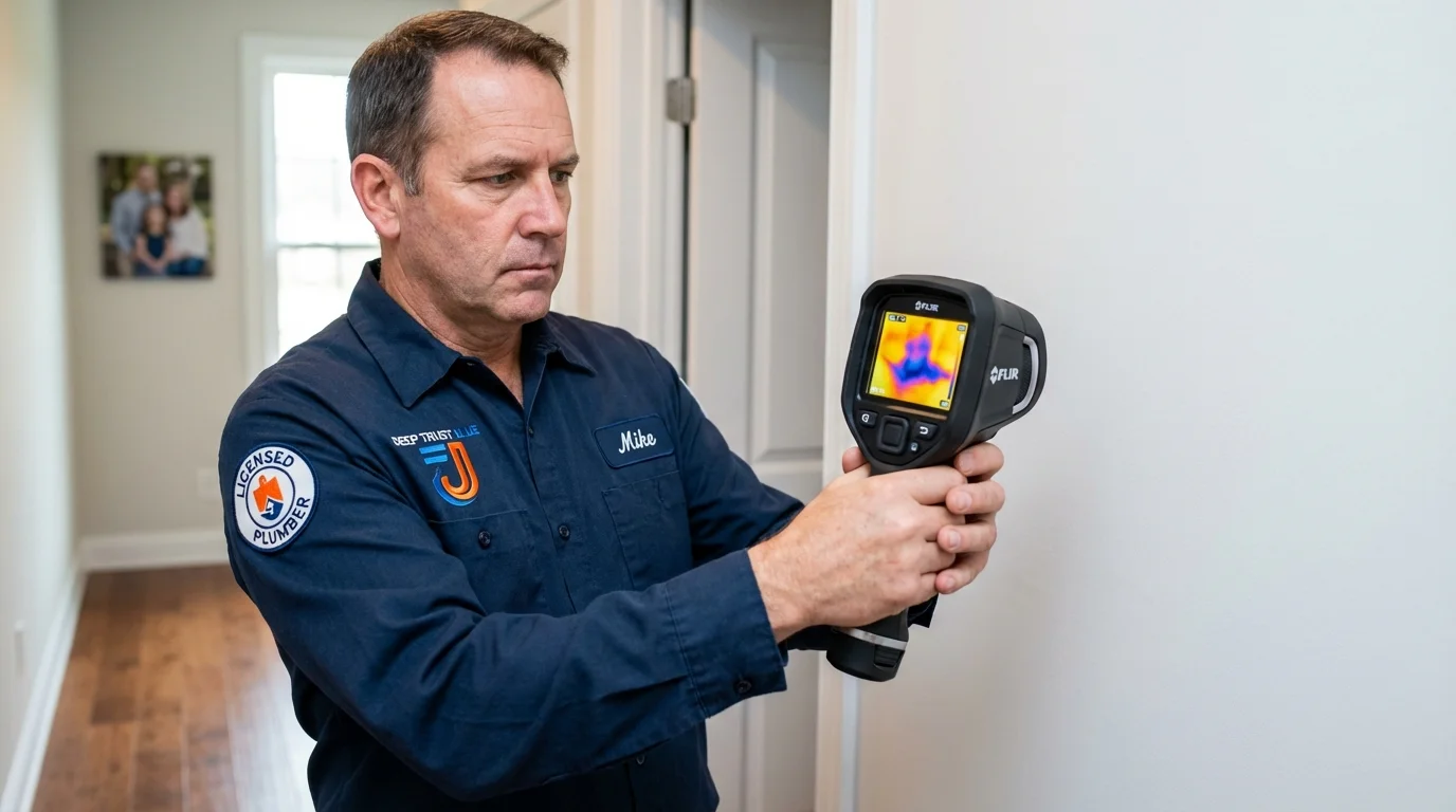 Thermal imaging leak detection by Johns Plumbing LLC in Schuylerville